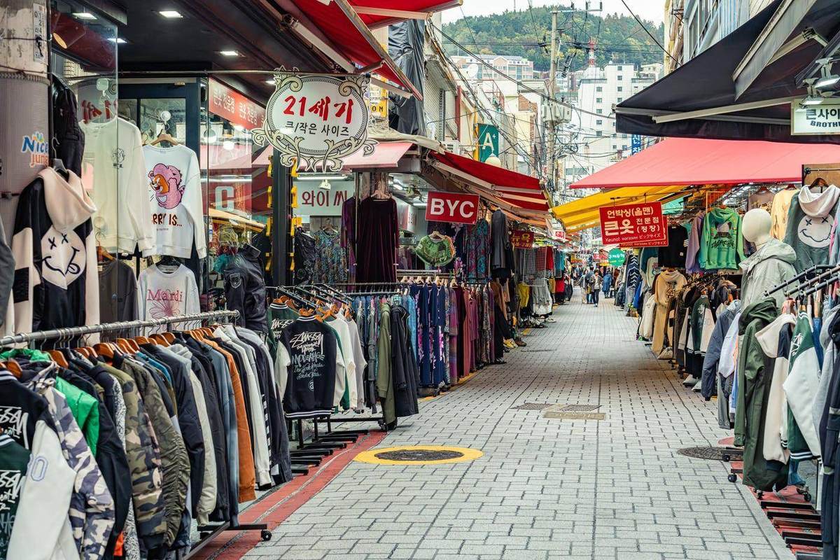 Across the bridge: Gukje Market, Nampo-dong